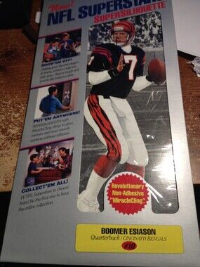 NFL Superstars Super Silhouette ~ BOOMER ESIASON [Bengals] 10" Cling New NIP